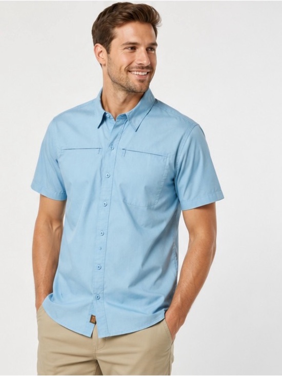 Reel Legends Other - Reel Legends  Button Down Vented Fishing Blue Shirt Size Small